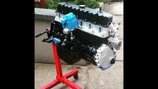 Jeep Wrangler YJ 258 to  carb swap HEI Part 4 junkyard engine - YouTube