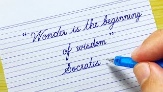 EP33 Real Quotes by Socrates | Super clean handwriting | Beautiful English handwriting | Cursive