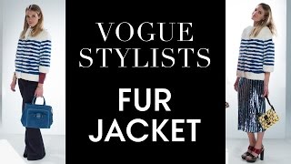 Two New Ways to Style a Color Fur Jacket—Vogue Stylist