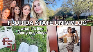 College Vlog at FSU! (classes, studying, dinner date)