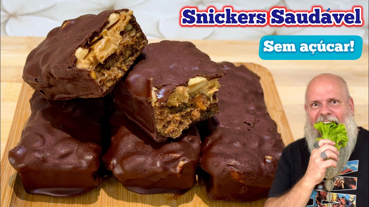 Salve sua Dieta - Snickers Caseiro sem Adição de Açúcar