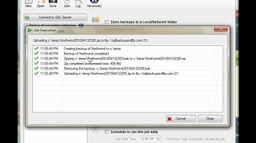 How to backup and FTP a SQL Server database in 2 minutes
