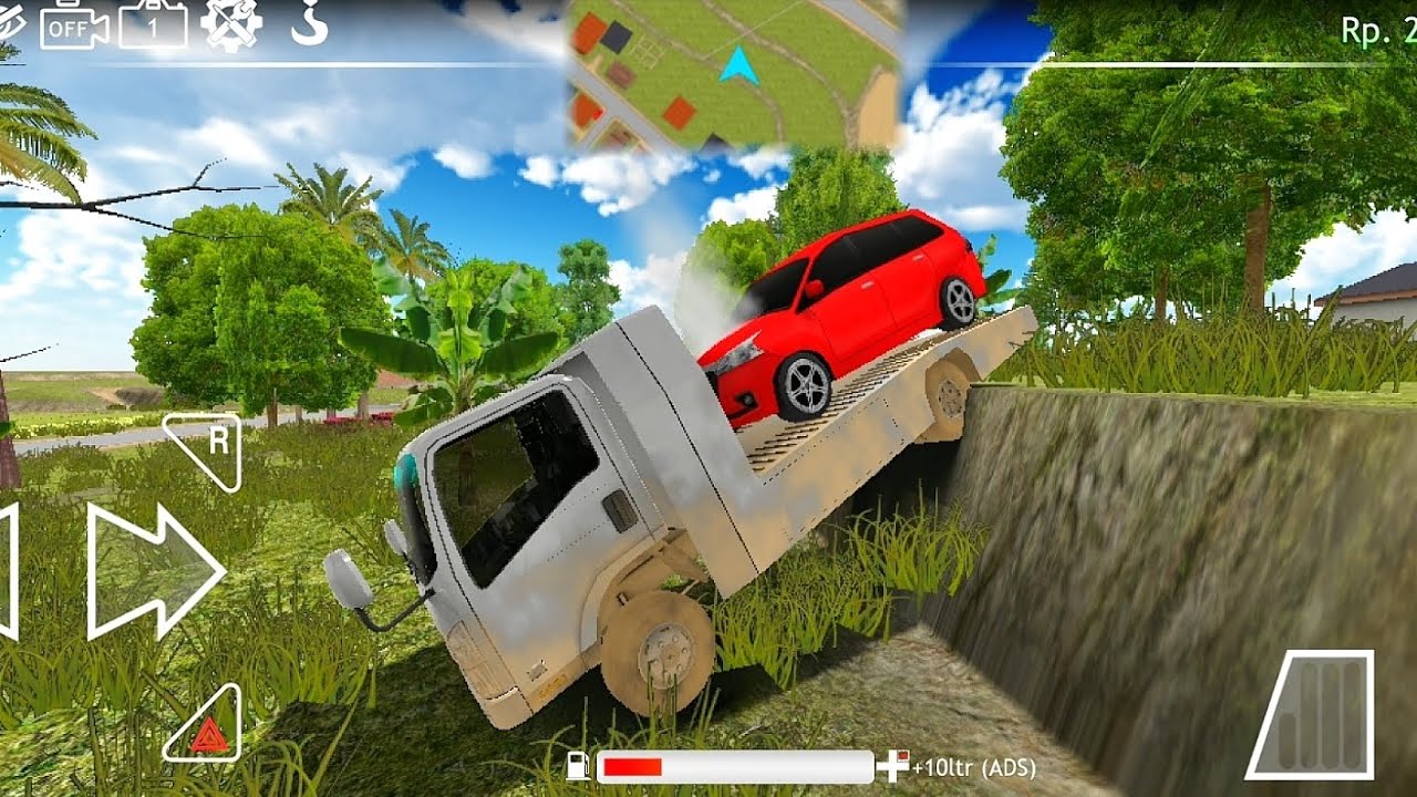 ES Truck Simulator ID Transporting a broken car - game londonesians  ep14