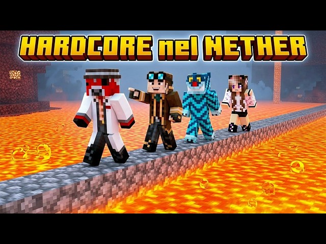 ENTRO NEL NETHER SU MINECRAFT HARDCORE IN LIVE CON I MIEI AMICI!