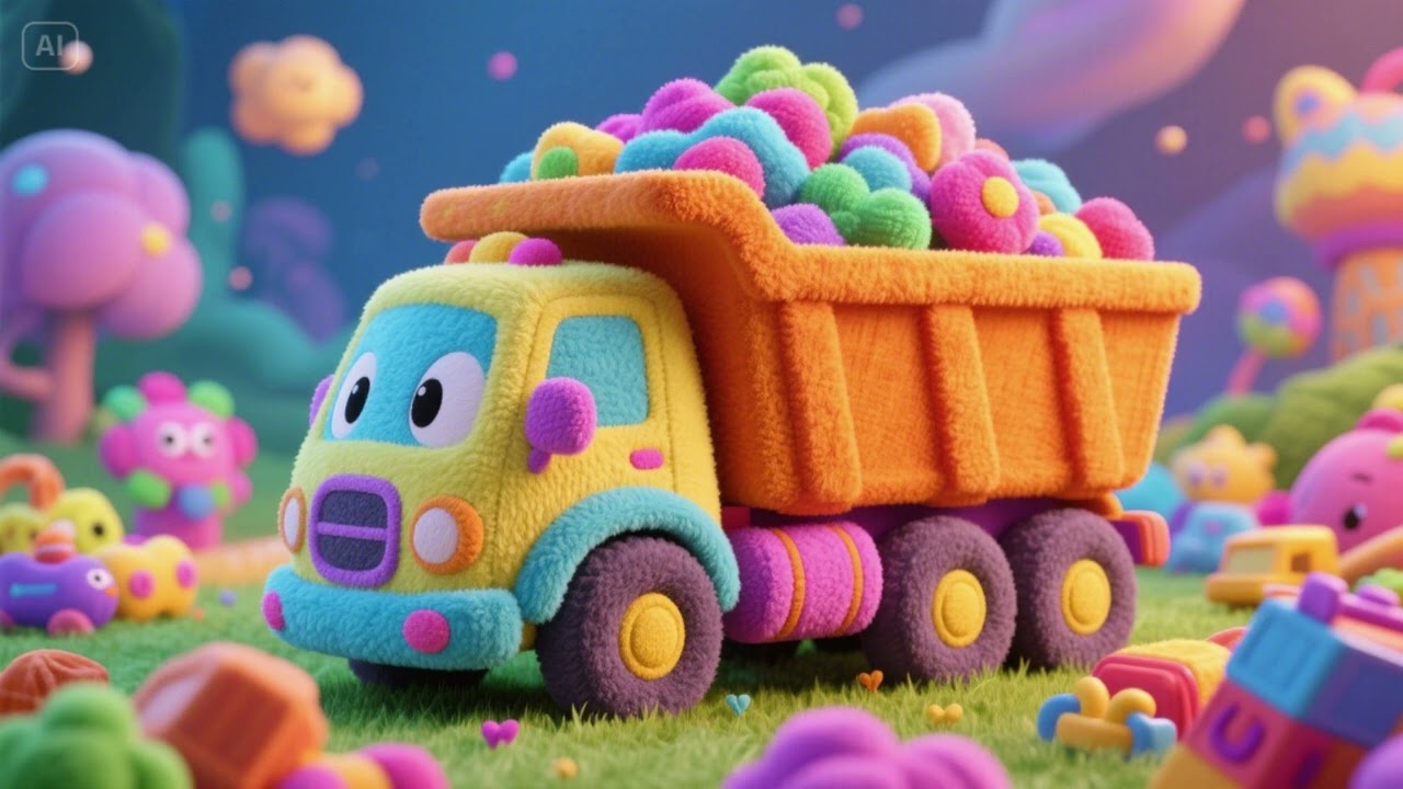 Plushie Dump Truck’s Dreamload | Soft & Sleepy Construction Song 🧸🚛🌙