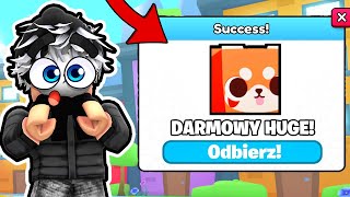 TYM SPOSOBEM ZDOBĘDZIESZ DARMOWEGO HUGE PETA W PET SIMULATOR 99! Roblox!