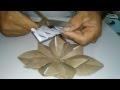 Flor de canudo de papel higiênico ( reciclagem)