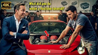 Millionaire CEO Laughs at Street Mechanic's Engine Fix — Next Day, Ferrari Calls Him a Genius.