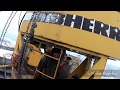 башенный кран liebherr 112 , грохочет поворотный движок ...