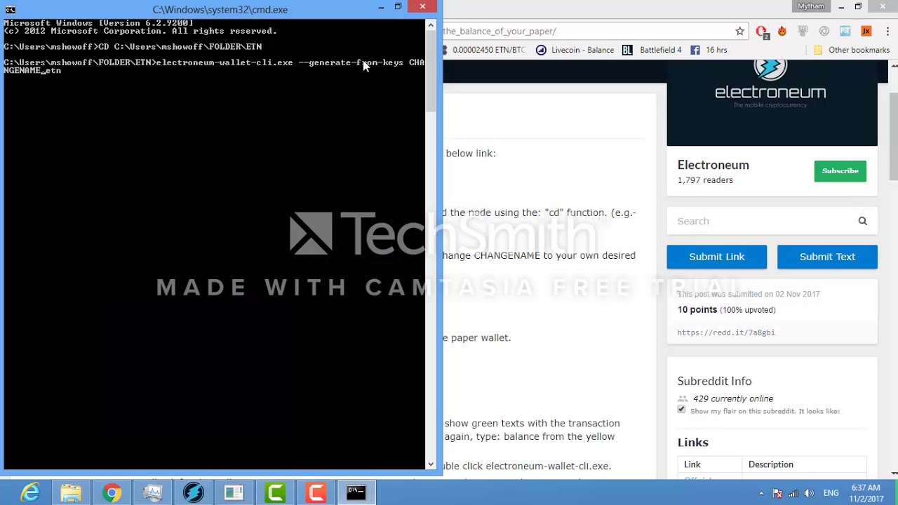 Electroneum - How to Check The Balance Of Your Paper Wallet - YouTube
