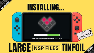 Installing A Large NSP File To The Tinfoil In The Nintendo Switch