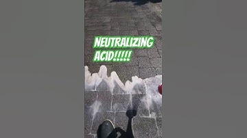 ACID! Neutralizing muriatic acid with sodium bicarbonate post rust removal from pavers!