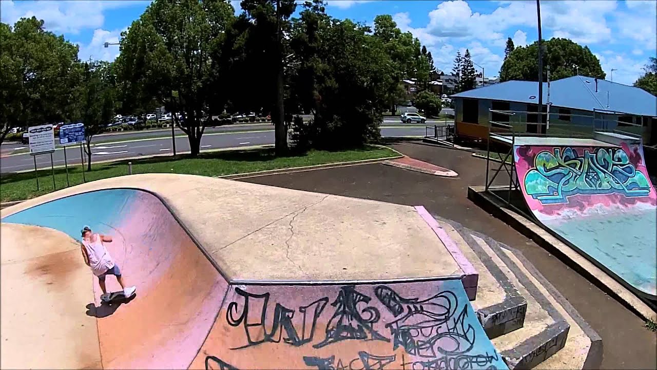 DJI Phantom 2 Plus skate video toowoomba chalk drive - YouTube