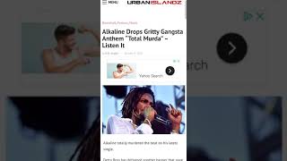 Alkaline was featured in the  Urban Islandz today🎭❤️
