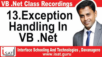 13. Exception Handling In VB .NET