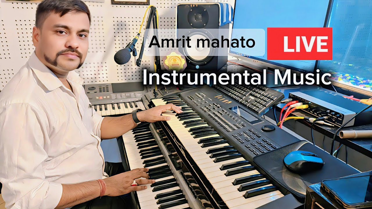 Amrit mahato official is live! Live Instrumental Music Hind 🎹