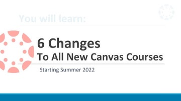 6 Changes to Canvas at KVCC (Summer 2022)