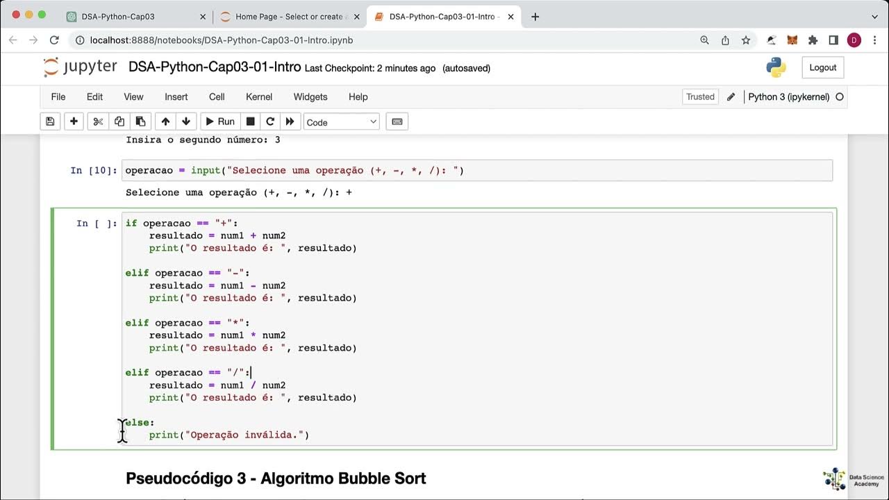 Convertendo o pseudoc digo 2 em programa o python parte 2 3 youtube