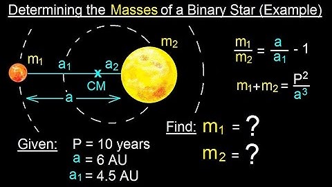 Astronomy - Ch. 17: The Nature of Stars (36 of 37) Determining the Mass of of a Binary Star: Example
