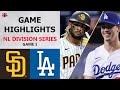 San Diego Padres vs. Los Angeles Dodgers Game 1 Highlights | NLDS (2020)