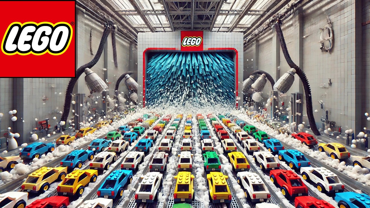 What Happens When You Wash 1,000 LEGO Cars at Once?