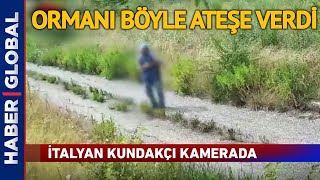 Kundakçı Ormanı Böyle Ateşe Verdi! Resimi