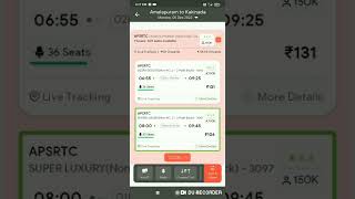 How to book bus tickets by using abhibus with all states per visually impaired very accessible app. screenshot 1