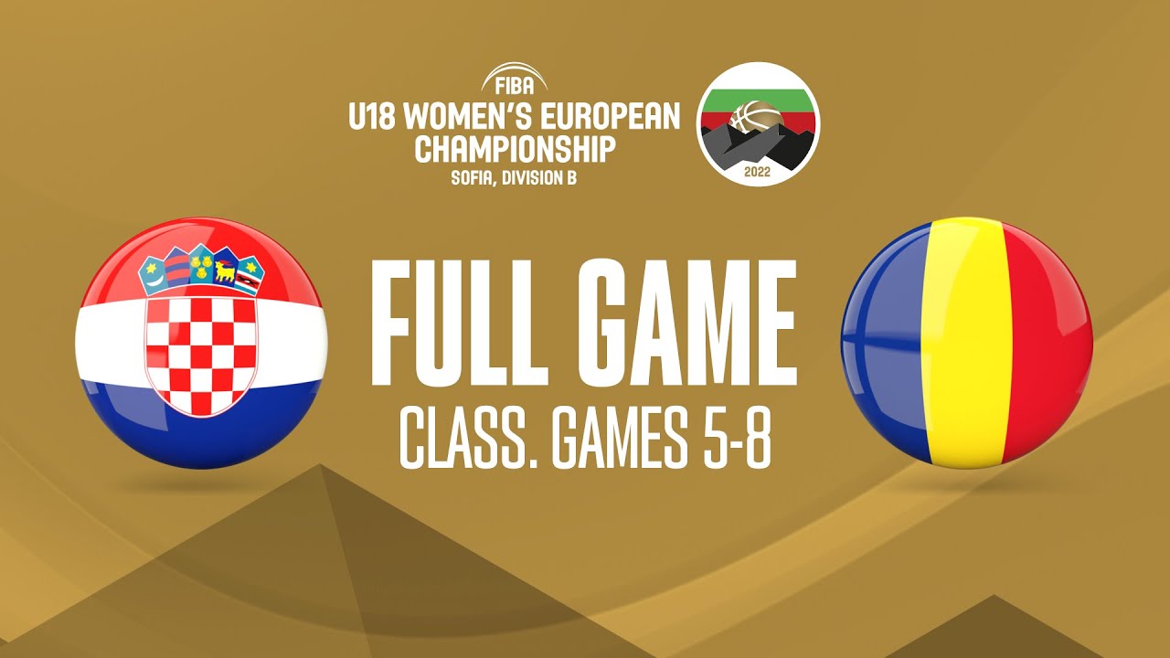 Croatia v Romania | Full Basketball Game | FIBA U18 Women's European Championship 2022