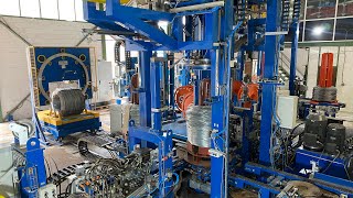 Complete packaging line for galvanized wire coils