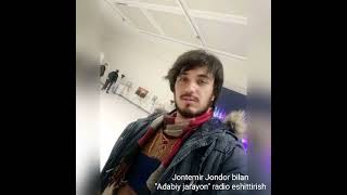 Jontemir Jondor bilan "Adabiy jarayon" radio eshittirishi | 2021-yil, dekabr | @jontemir