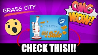 Grasscity - The Amazing Double Honeycomb Perk And Turbine Disk Bong!! From Grasscity!!!