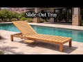 Luxury Outdoor Chaise Lounger | Teak HQ