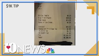 Straight from the Heart: Man leaves massive tip at Gatlinburg steakhouse