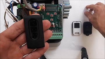 Easy learning of Allmatic rolling code remote from hidden button, without access to the control unit