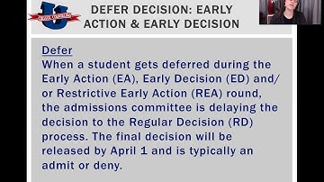 What To Do When Deferred Through The Early Action & Early Decision Application Round?