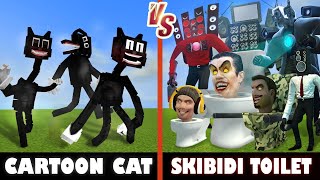 Cartoon Cat vs. Skibidi Toilet + Mecha CameraMan & SpeakerMan | Minecraft (THIS IS EPIC!!!)