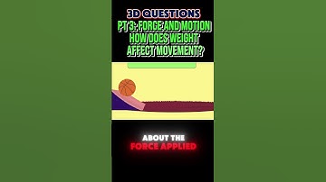 PT 3: How Weight Affects Motion: Force in Action | 3-D Questions from STEAMspirations #motion
