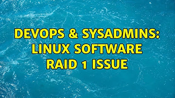 DevOps & SysAdmins: Linux Software RAID 1 issue