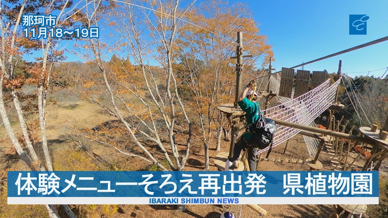 体験メニューそろえ再出発　茨城県植物園「ザ・ボタニカルリゾート林音（リンネ）」　植物館のライトアップやスリル満載の樹上アスレチックも