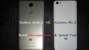 Xiaomi: Mi 5 VS Redmi Note 3: RAM Management & Speed Test (Only Stock Apps)