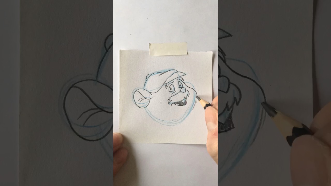 How to draw Dr. David Q. Dawson from Disney’s The Great Mouse Detective 