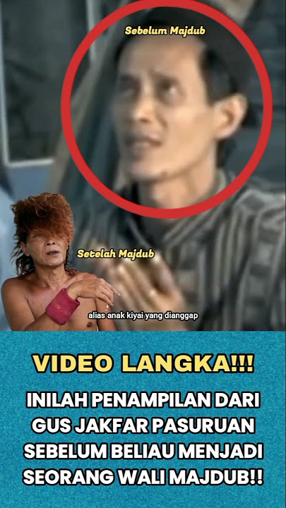 RARE VIDEO: GUS JAKFAR PASURUAN'S APPEARANCE BEFORE BECOMING WALI MAJDUB! #waliallah #shorts #ulama