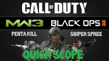 Call of Duty MW3/BO2: Sniper Spree & TrickShot & QuickScope | Team IMA |