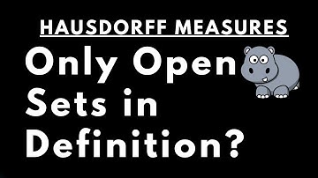 Hausdorff measure through closed, open coverings