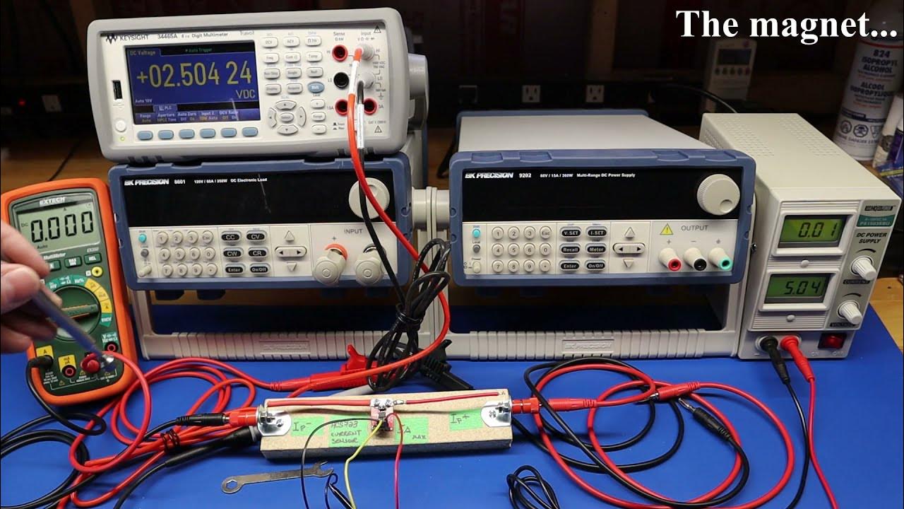 11 ACS723 Current Sensor Tests on a DC Electronic Load with a