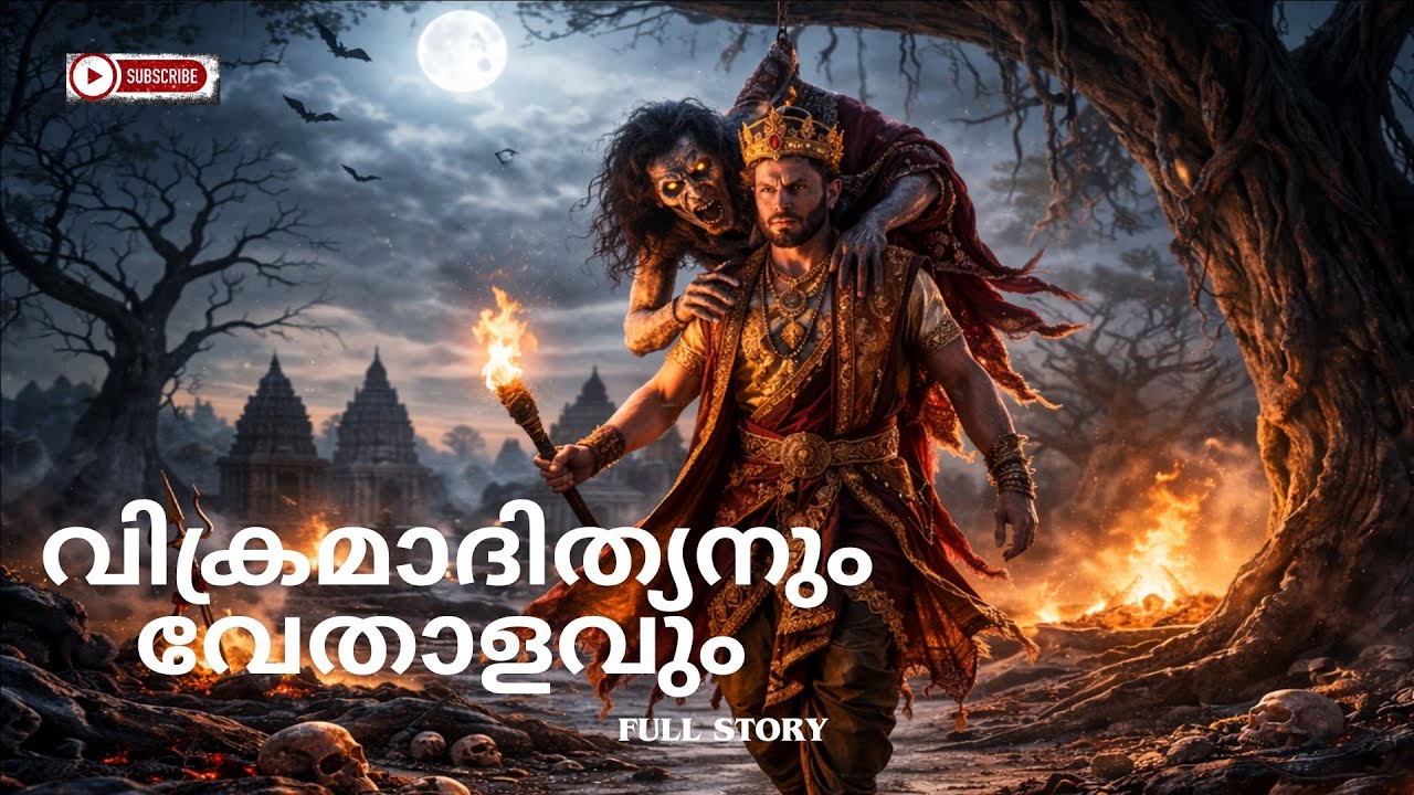 വിക്രമാദിത്യനും വേതാളവും | Vikramaditya and Vetala | #history #malayalamstory #motivation #sleeping 