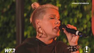 P!nk - What About Us acoustic LIVE (@World Famous Rooftop 2017)