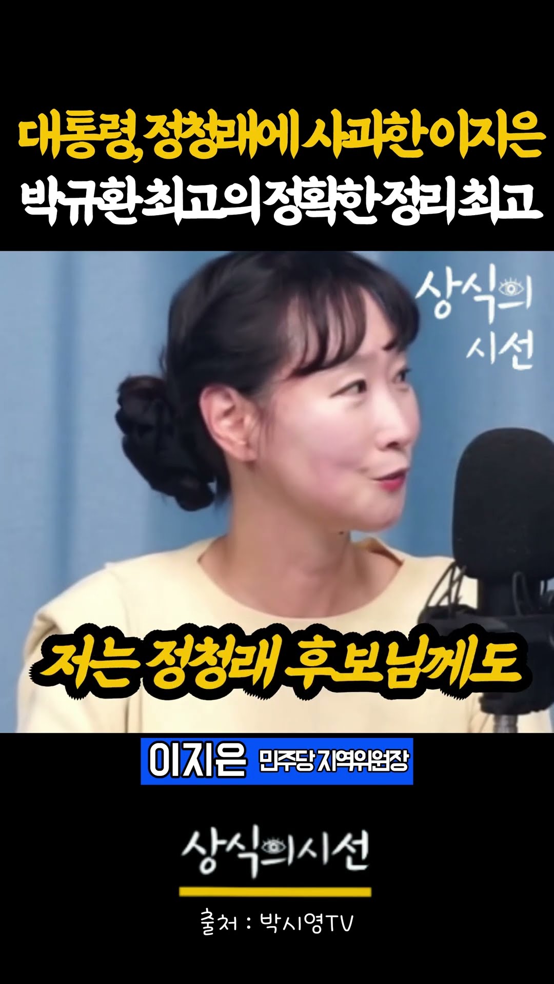 대통령에 해가되는 세력이 어디인가 — 상식의시선