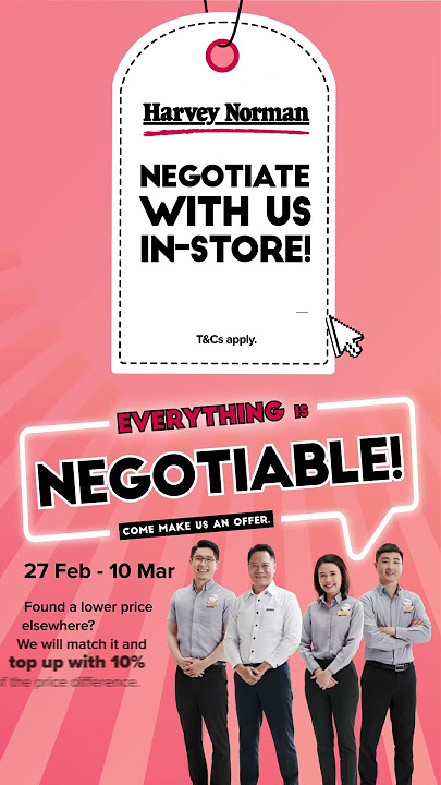 Everything Is Negotiable: Come Make Us An Offer!