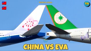 China Airlines Vs Eva Air Comparison 2023! 🇹🇼 Vs 🇹🇼